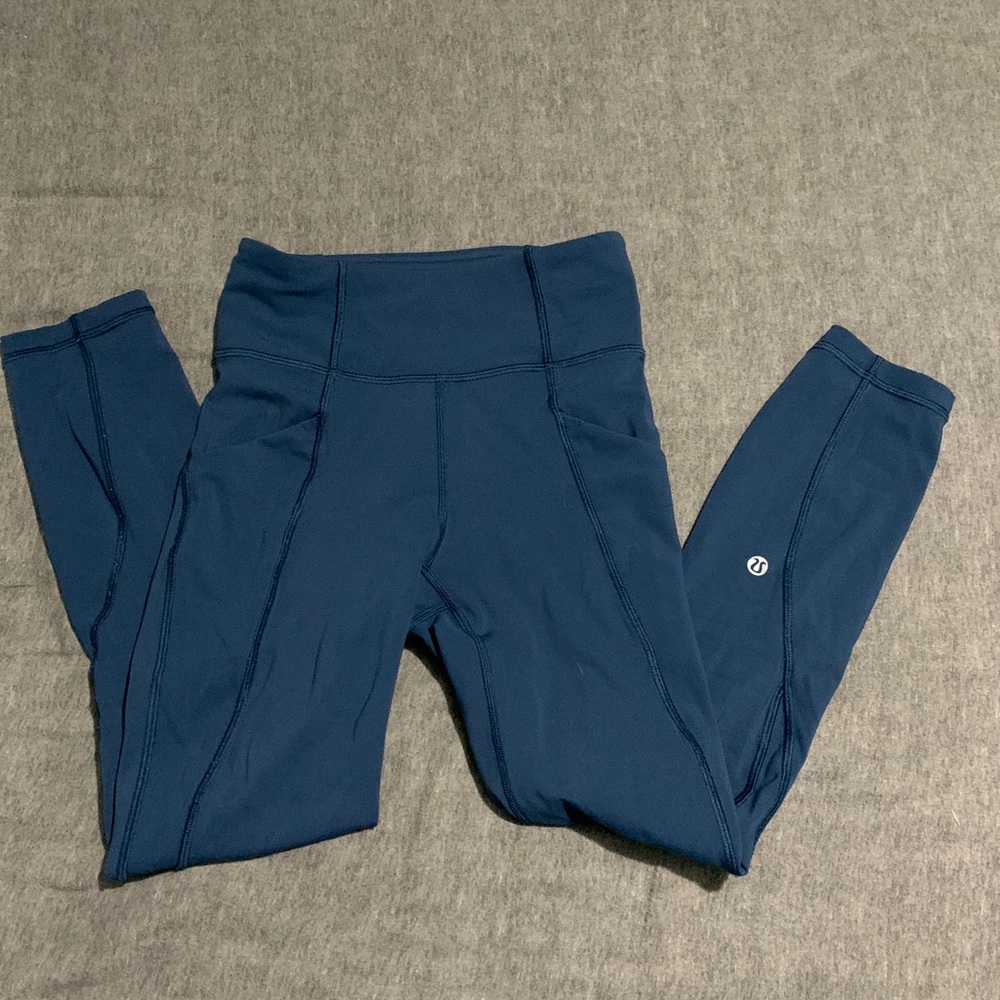 Blue Lululemon Leggings